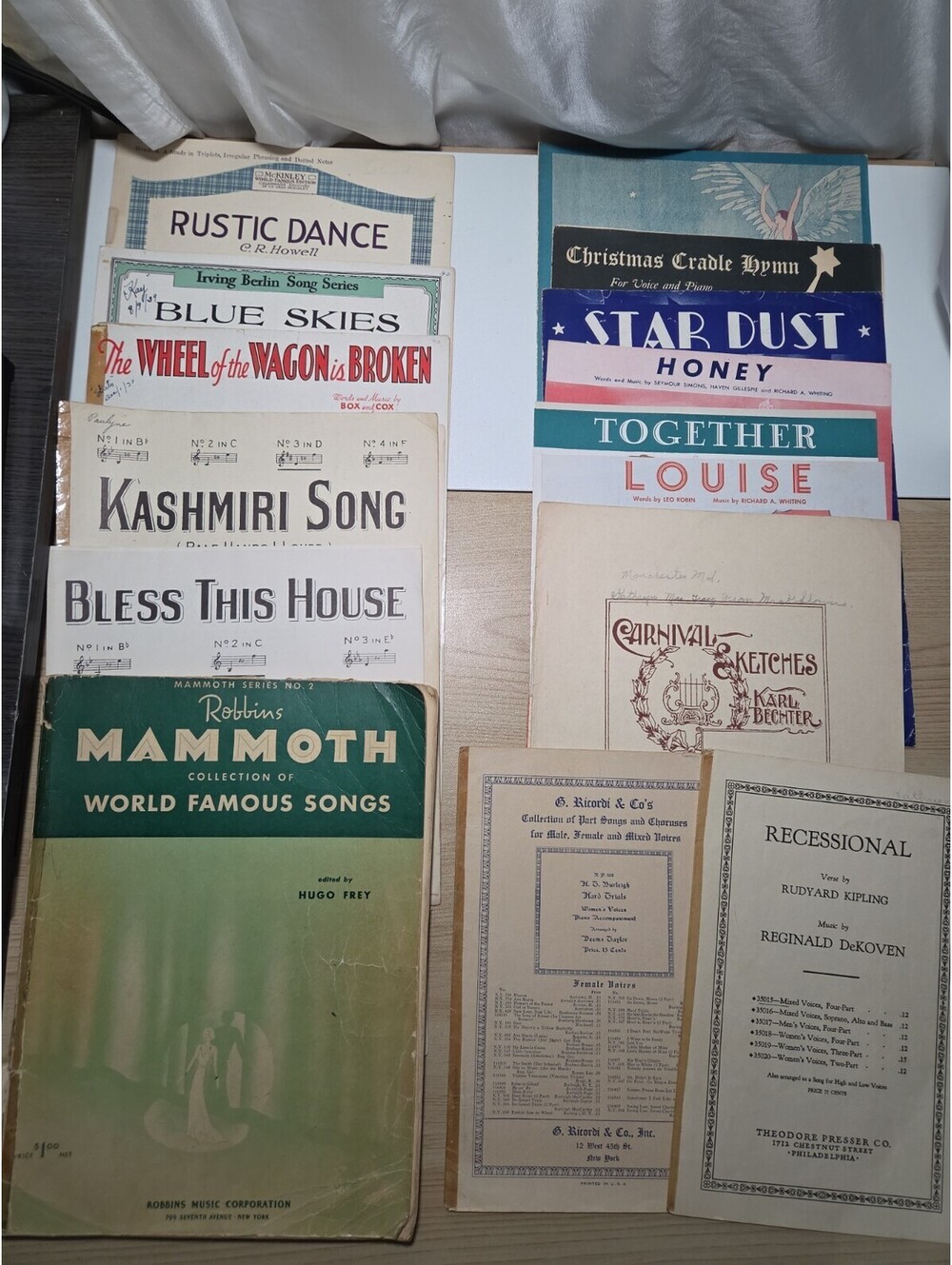 Sheet Music Lot 1920's to 1930s  From Broadway To Movies,  Piano and More